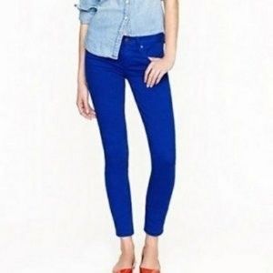 J. Crew Royal Blue Toothpick Ankle Jeans 28 Tall